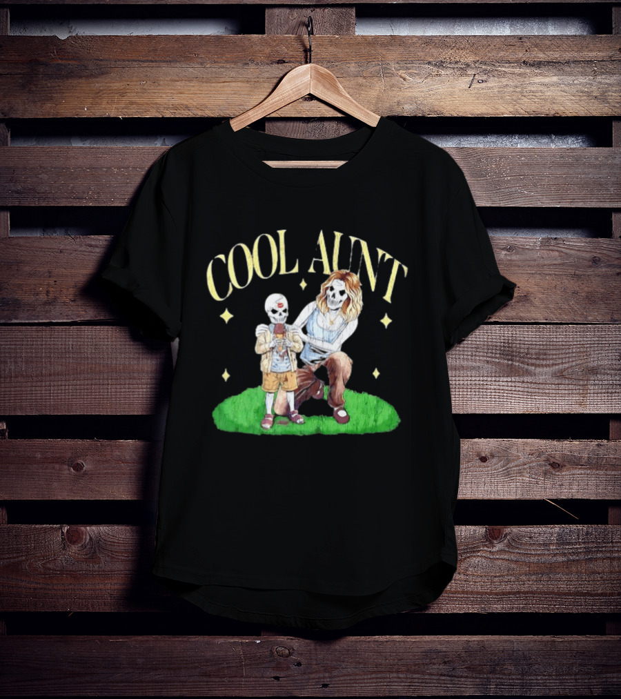 Cool Aunt Skeleton Family Halloween Fun T-Shirt