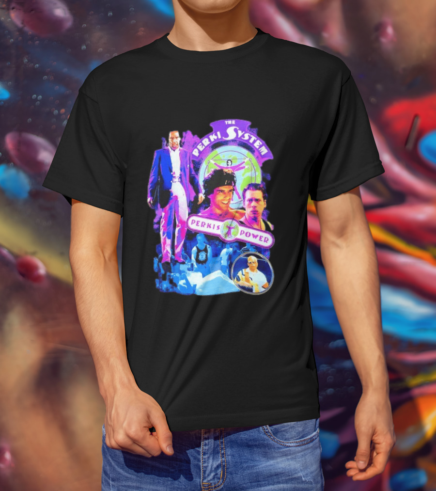 Ben Stiller The Perkis System Perkis Power Heavyweights Movie 90s Throwback T-Shirt