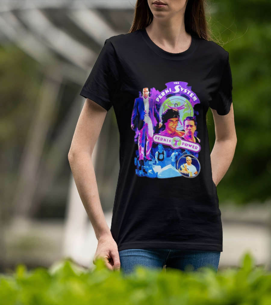 Ben Stiller The Perkis System Perkis Power Heavyweights Movie 90s Throwback T-Shirt