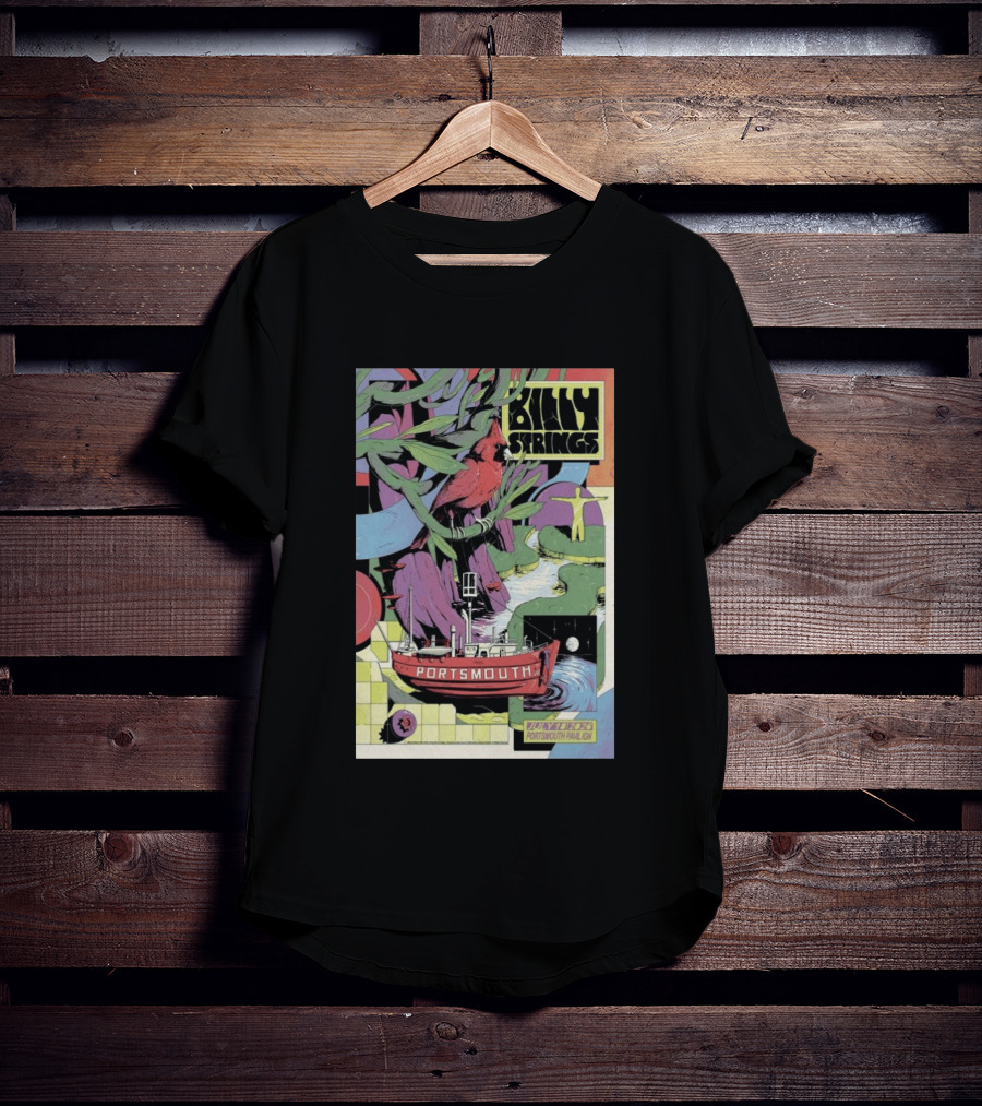 Billy Strings July 18 2026 Portsmouth Pavilion Cardinal Ship T-Shirt