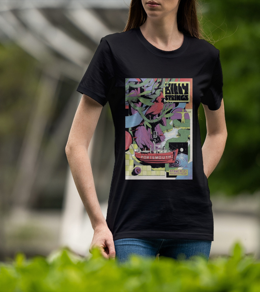 Billy Strings July 18 2026 Portsmouth Pavilion Cardinal Ship T-Shirt