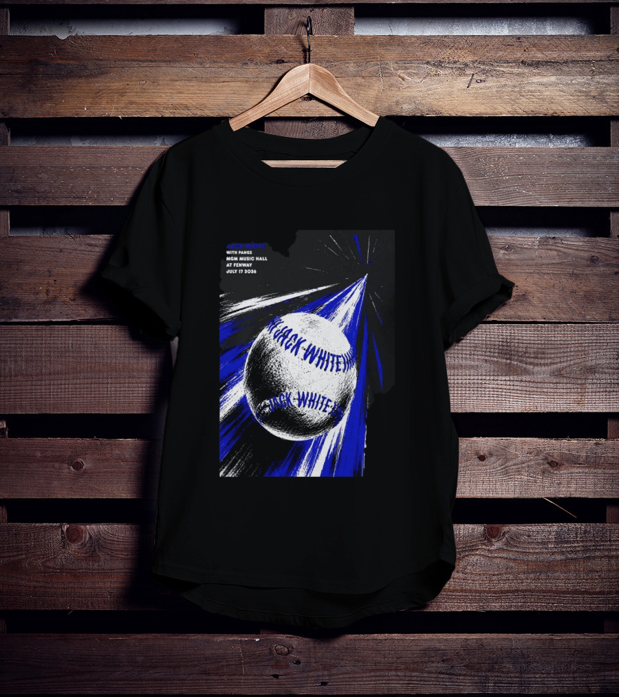 Jack White July 17 2026 With Pangs MGM Music Hall At Fenway T-Shirt