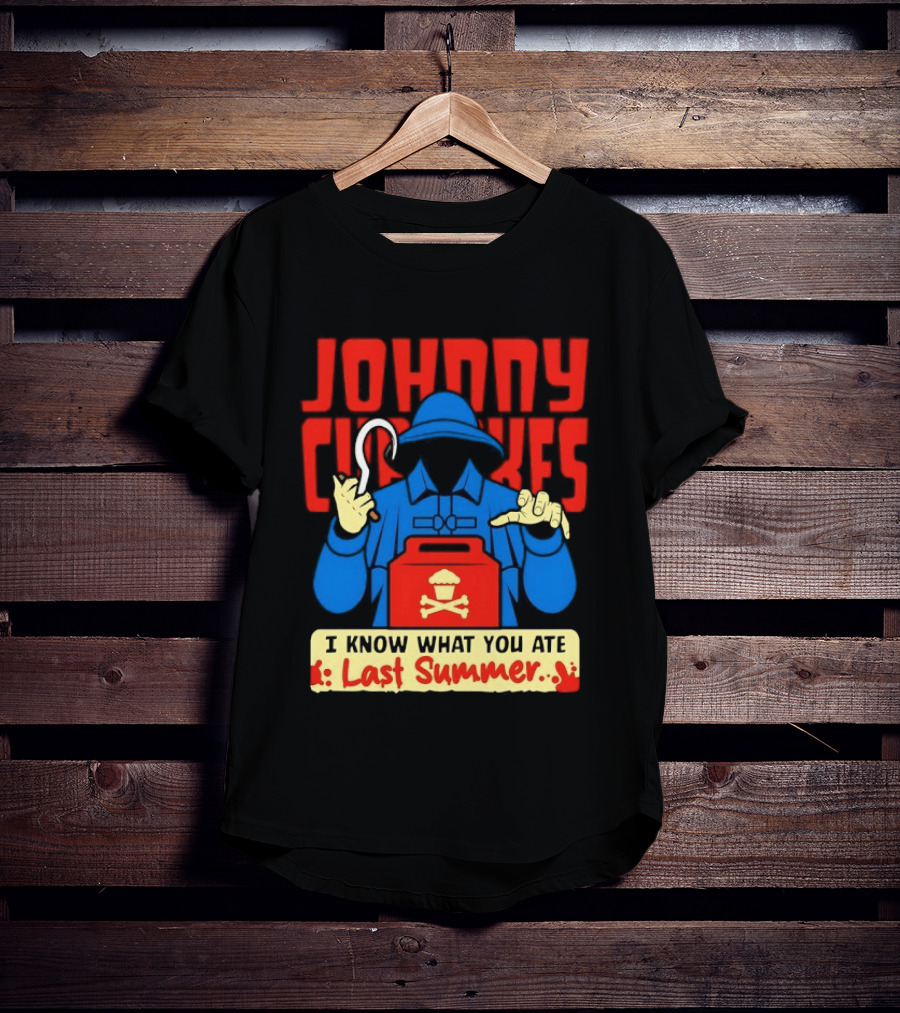 Johnny Cupcakes I Know What You Ate Last Summer Fisherman Cupcake Crossbones T-Shirt