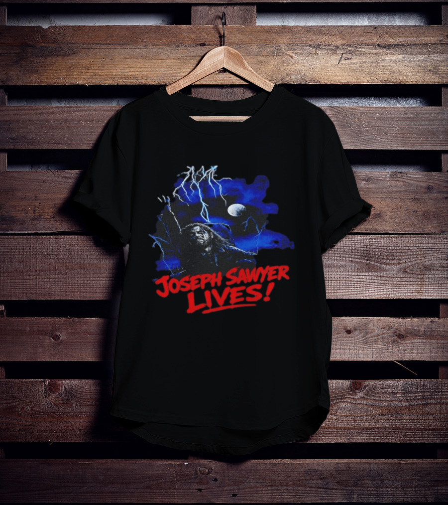 Joseph Sawyer Lives Zombie Resurrection With Lightning And Moon T-Shirt