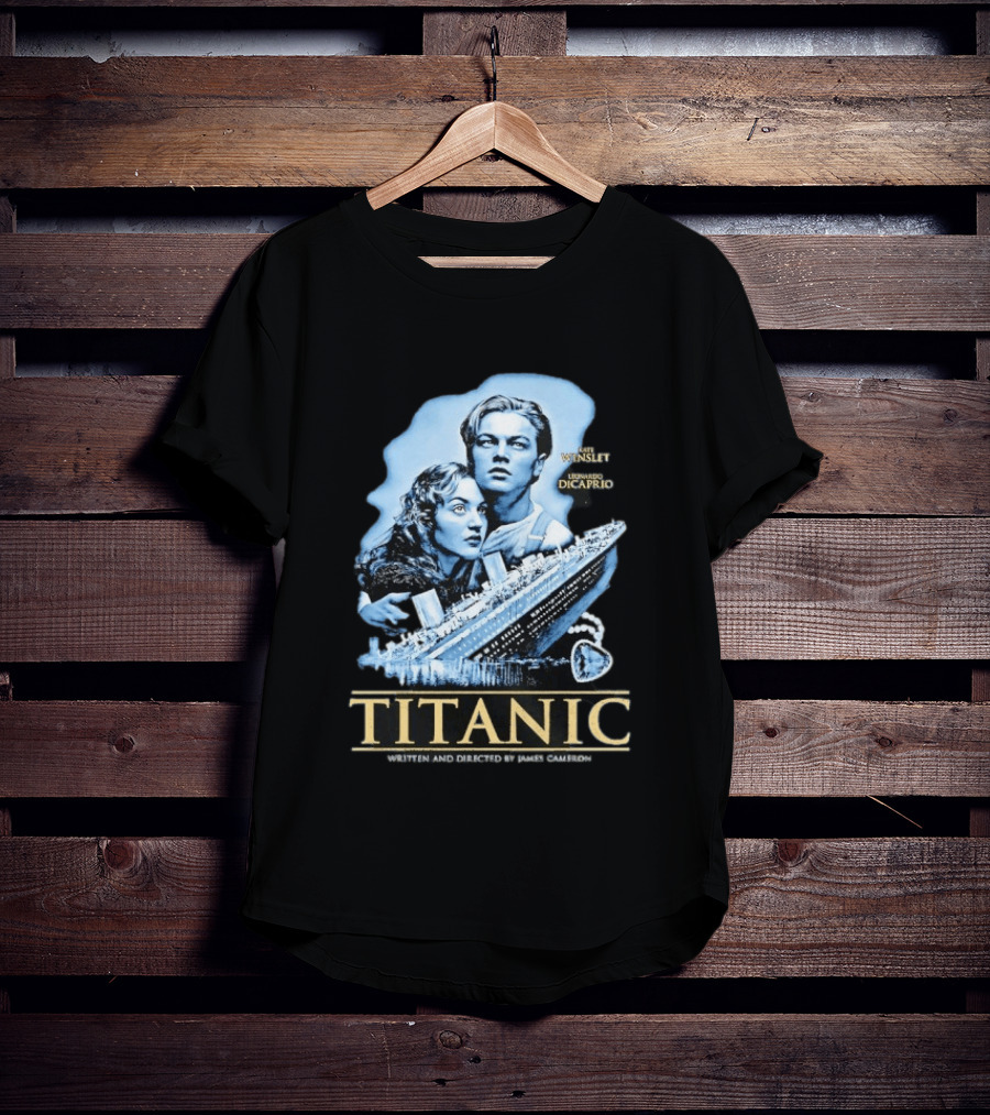 Titanic Kate Winslet Leonardo DiCaprio James Cameron Movie T-Shirt