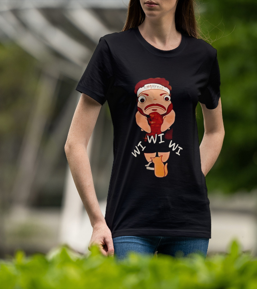 KingKreas Wi Wi Wi Cartoon Character Headband T-Shirt