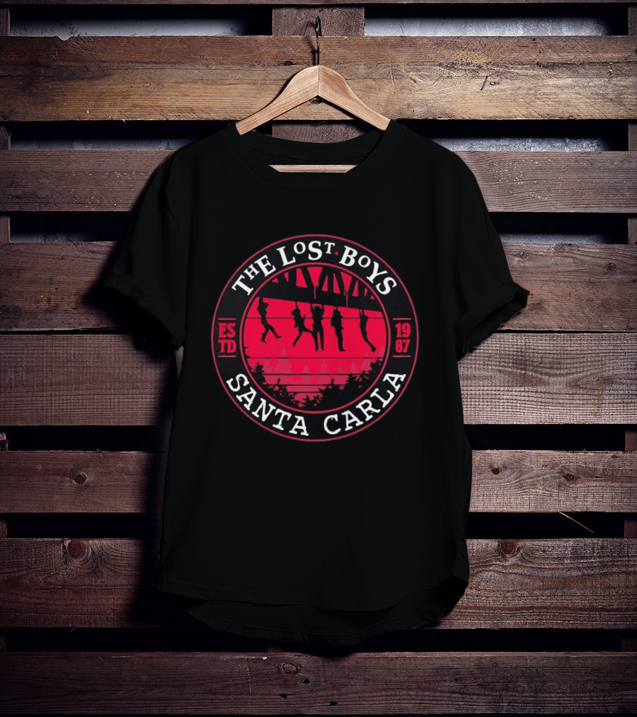 The Lost Boys Santa Carla Estd 1987 Vampire Movie Iconic Hanging Scene T-Shirt