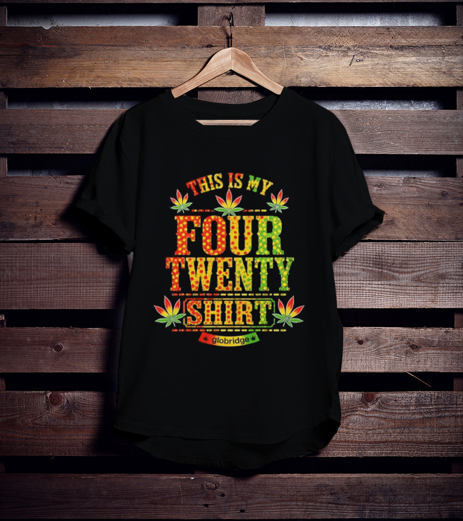 This Is My Four Twenty Colorful Marijuana Leaves T-Shirt