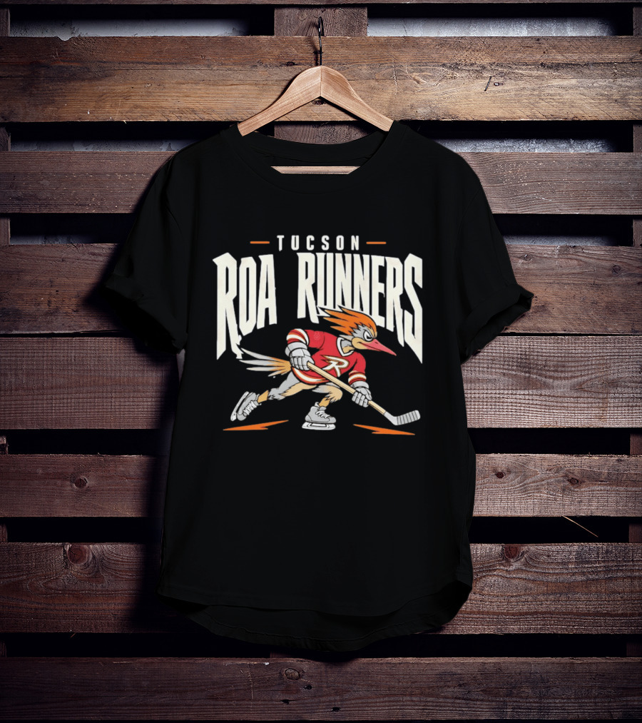 Tucson Roadrunners Hockey Player Roa Runners Skating Action T-Shirt