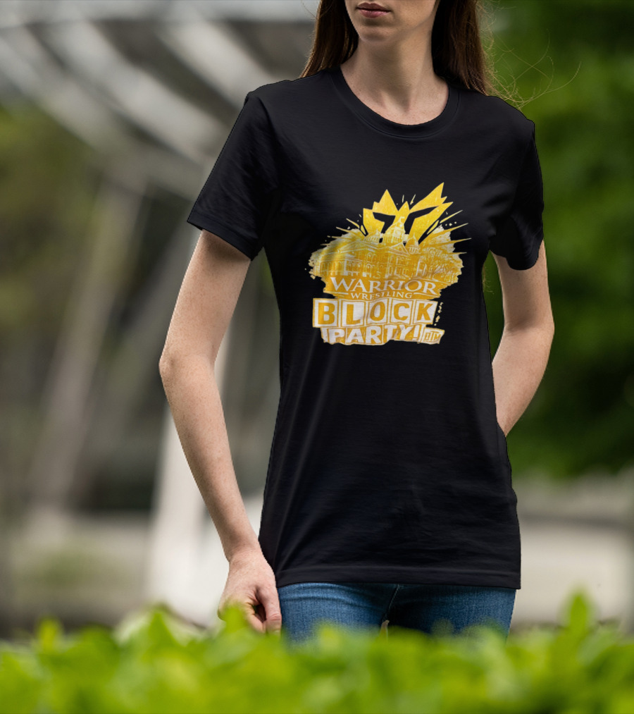Warrior Wrestling Block Party BTM Yellow Graffiti Explosion T-Shirt