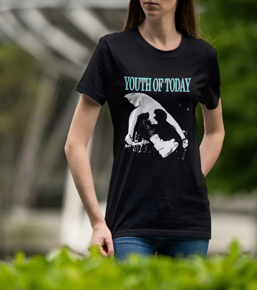 Youth Of Today Physically Strong Morally Straight Positive Youth 2 Sided Band Merch T-Shirt