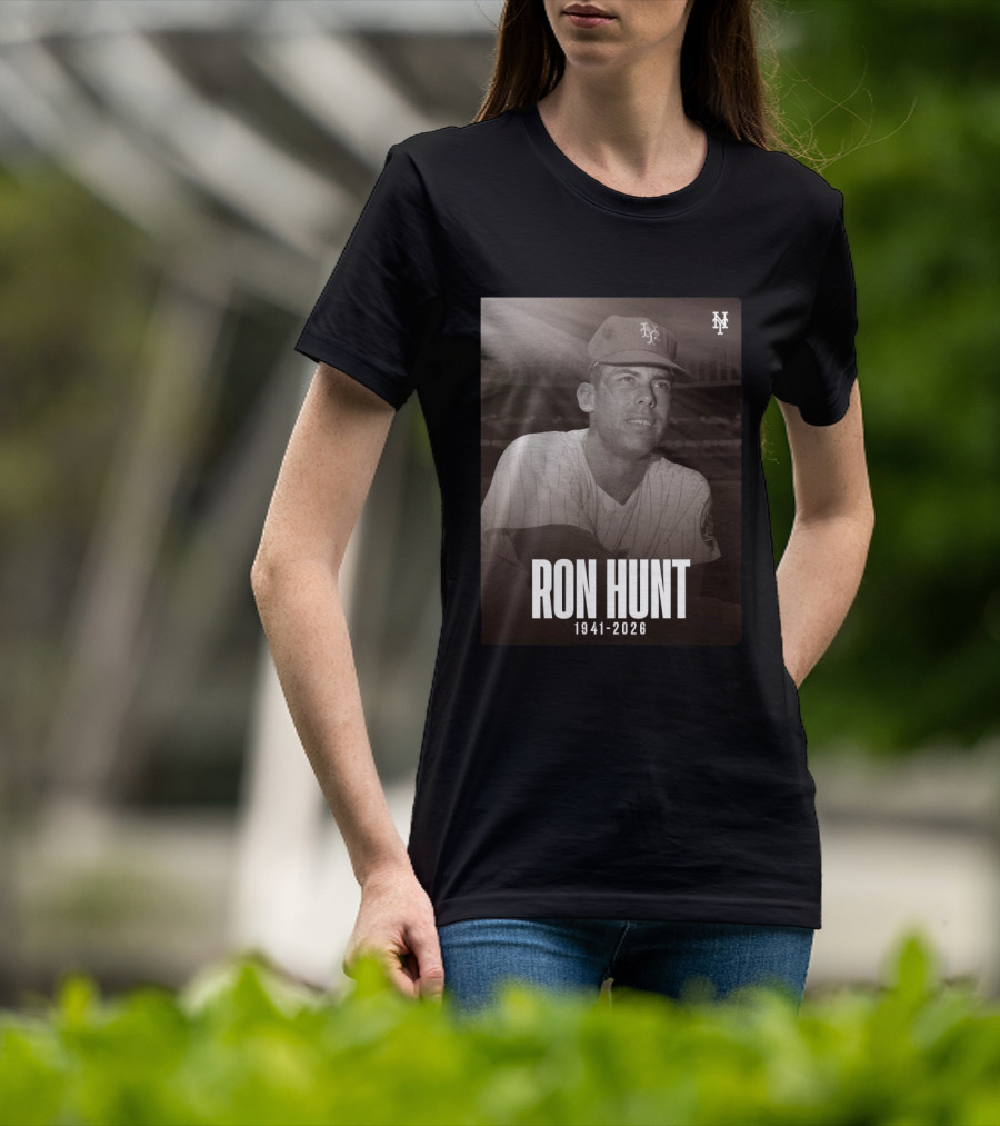 Ron Hunt 1941 2026 NY Mets Legend T-Shirt