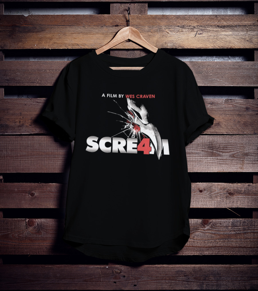 A Film By Wes Craven Scream 4 New Decade New Rules T-Shirt