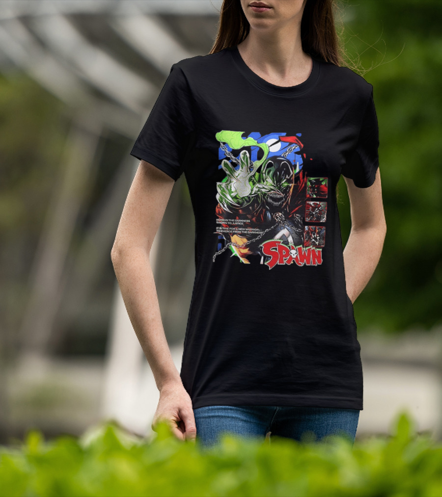 Spawn Born In The Darkness Sworn To Justice New Warrior Emerges T-Shirt