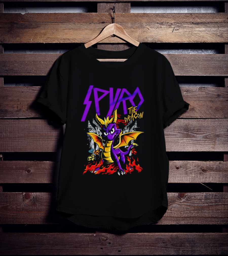 Spyro The Dragon Purple Fire Adventure T-Shirt