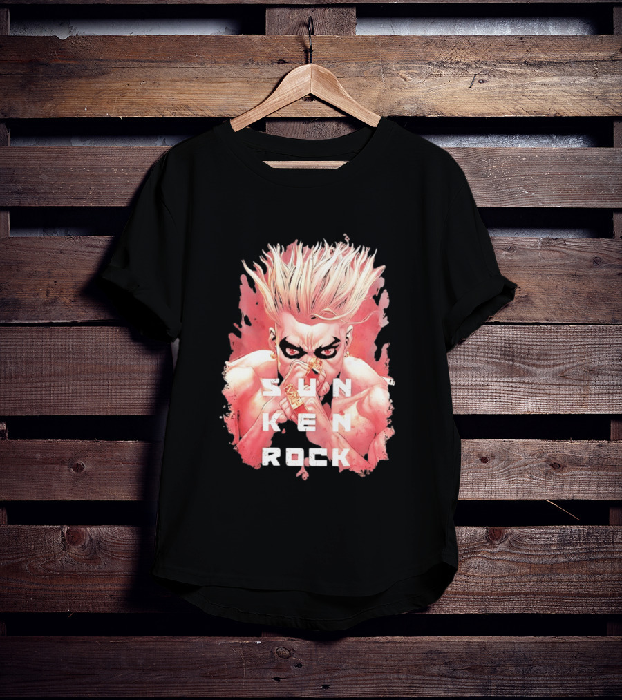 Sun Ken Rock Ken Kitano Manga Boichi Anime Intense Look T-Shirt