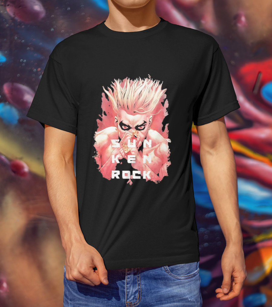 Sun Ken Rock Ken Kitano Manga Boichi Anime Intense Look T-Shirt