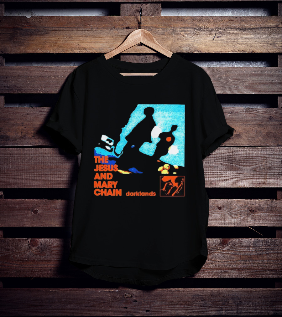 The Jesus And Mary Chain Darklands Alternative Rock Blue Black T-Shirt