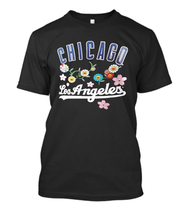 Los Angeles Chicago MLB World Tour Tokyo Series 2025 Flowers T-Shirt