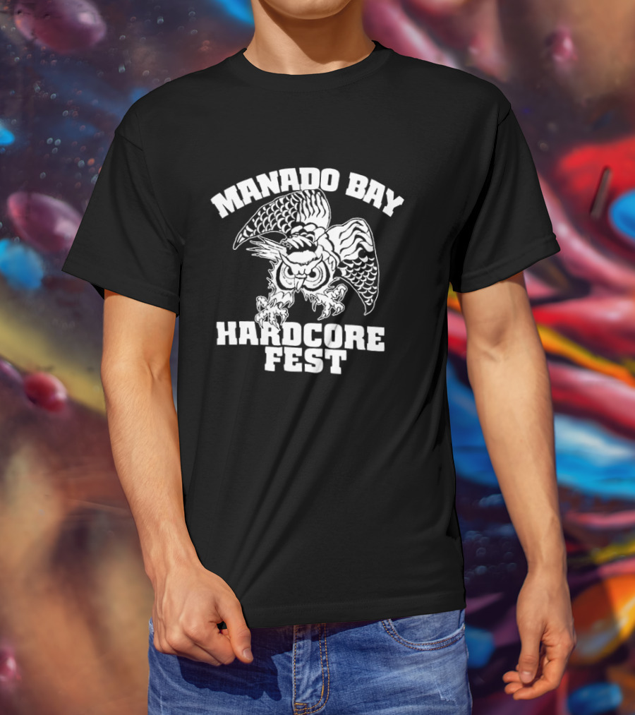 Manado Bay Hardcore Fest Mystique Humanoid 406 Fistful Threats Braver Bells Of War Two Sided T-Shirt
