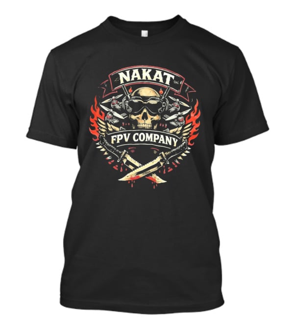 Nakat FPV Company Skull Daggers Flame T-Shirt