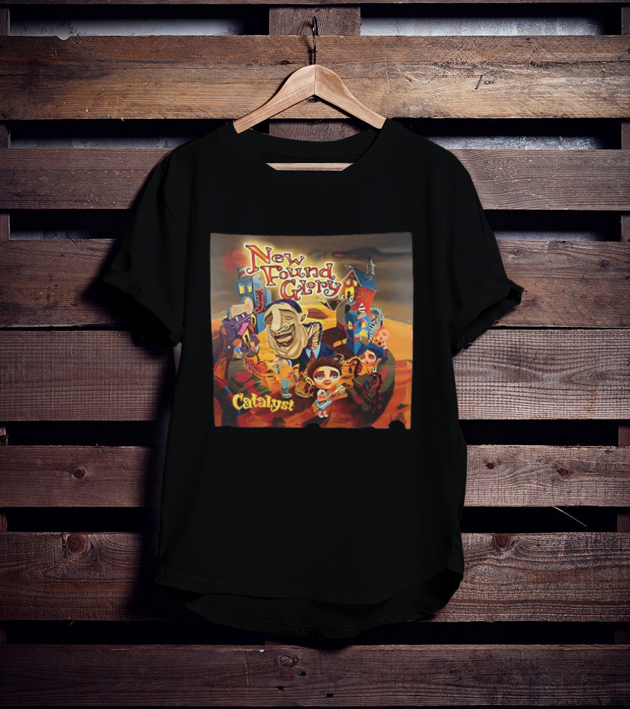 New Found Glory Catalyst Album Artwork With Cartoon Characters T-Shirt