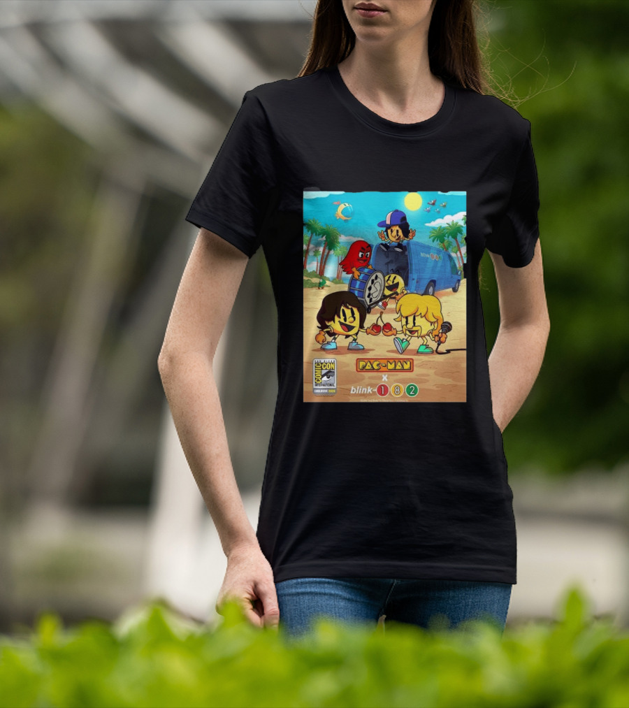 Comic Con San Diego Exclusive 2026 Blink 182 X Pac Man July 23 26 Home Decor T-Shirt