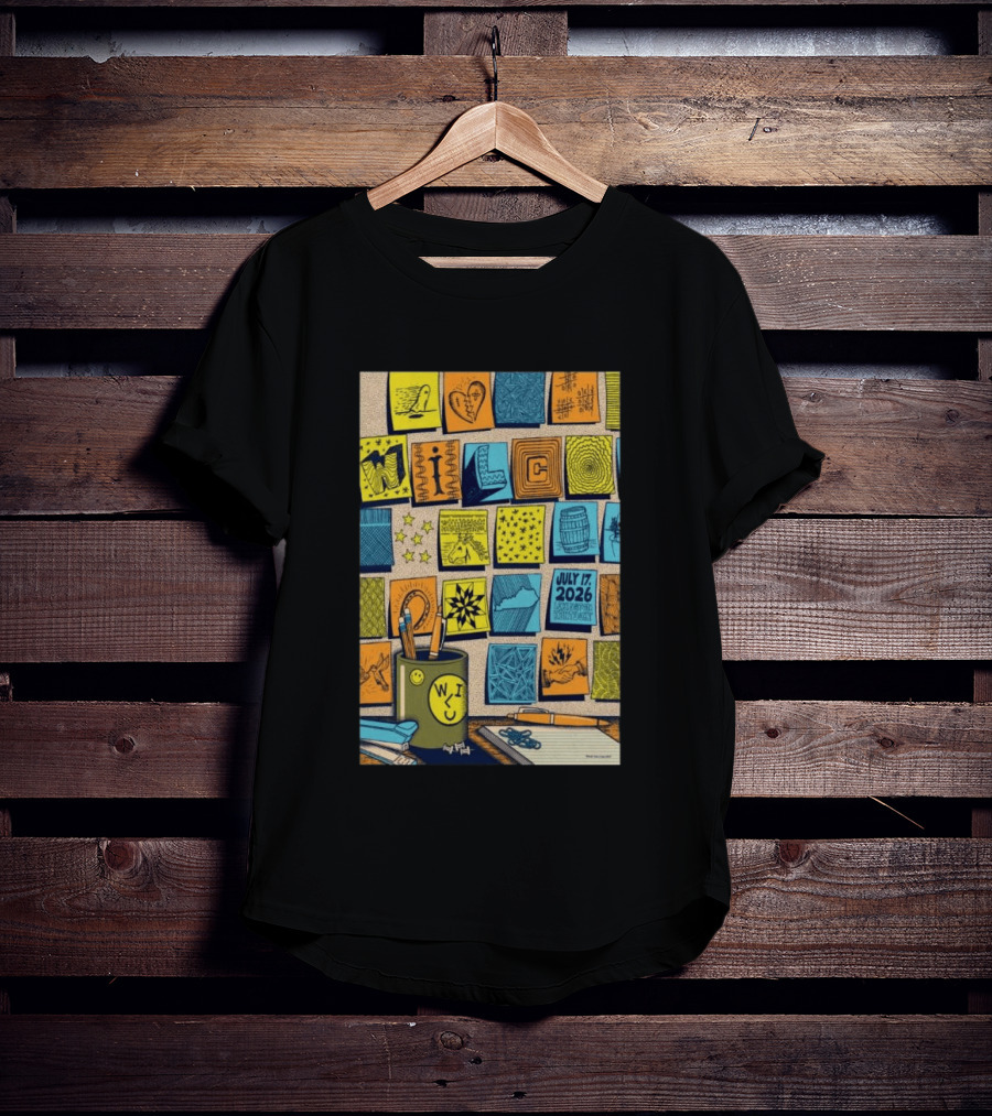 July 17 2026 Lexington KY The Burl Wilco Illustrated Art Blocks T-Shirt