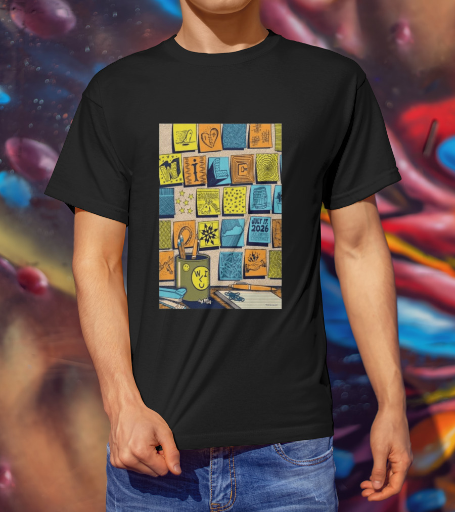 July 17 2026 Lexington KY The Burl Wilco Illustrated Art Blocks T-Shirt
