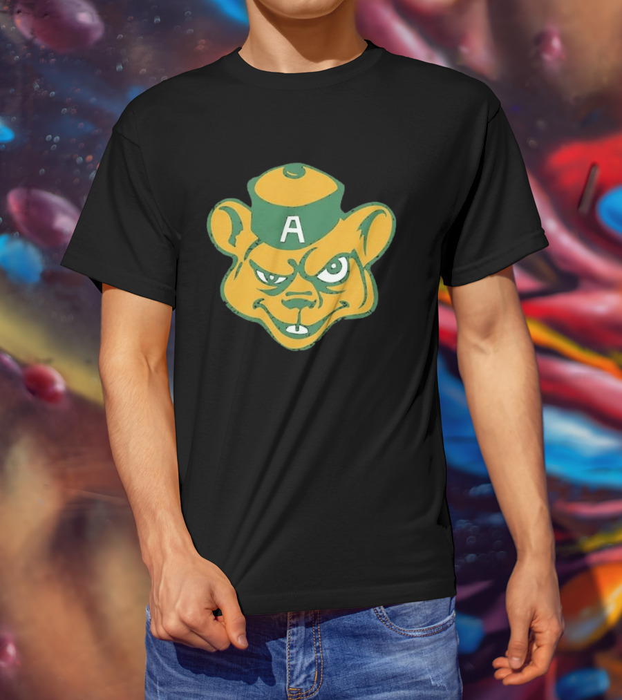 Angry Bear A Logo Vintage Cartoon T-Shirt