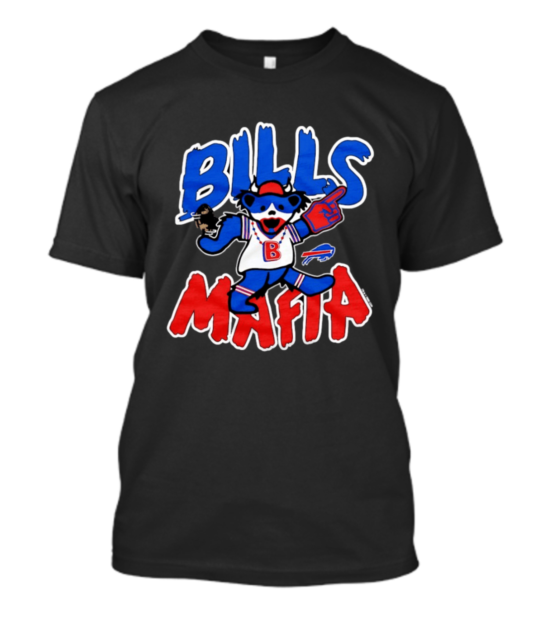 Buffalo Bills Mafia Grateful Dead Bear BILLS MAFIA T-Shirt