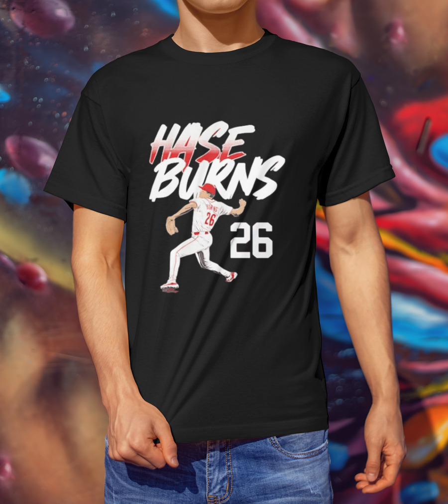 Chase Burns Cincinnati Reds Baseball Ace Number 26 T-Shirt