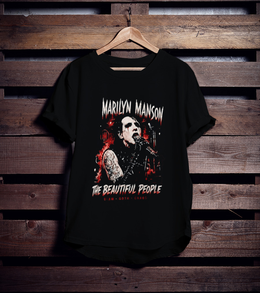 Marilyn Manson The Beautiful People Glam Goth Chaos T-Shirt