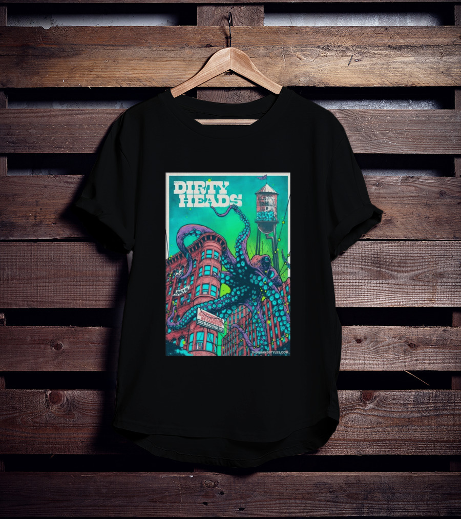 Dirty Heads Live At Syracuse Amphitheater July 19 2026 Octopus T-Shirt