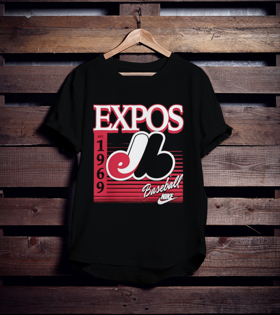 Expos Est 1969 Montreal Baseball Nike T-Shirt
