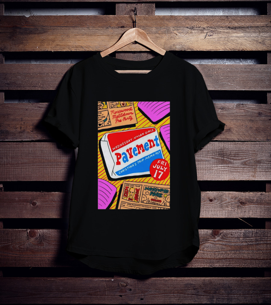 Pavement Vivian Girls In Mosswood Park Oakland California July 17 Event T-Shirt