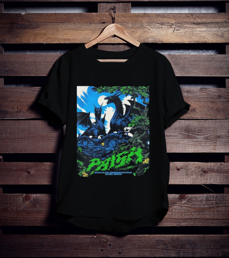 Phish Merriweather Post Pavilion July 18 19 2026 Dragons Columbia Maryland Event T-Shirt