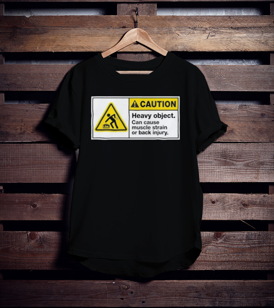 Heavy Object Warning Caution Anime Cat Girl T-Shirt