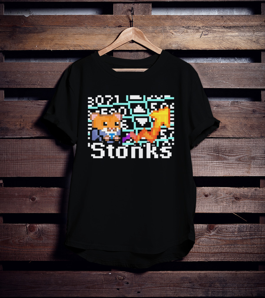 Pixel Hamster Stonks Meme Stock Trading 3071 T-Shirt