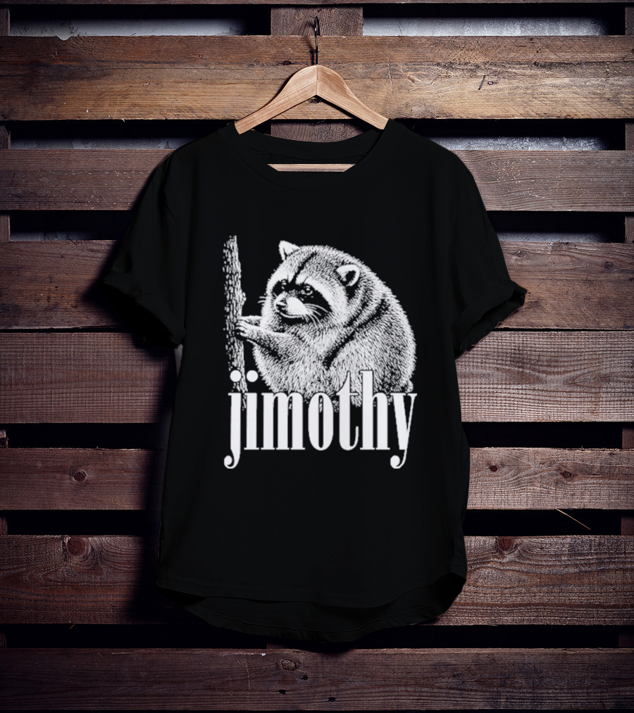 Jimothy Raccoon Hand Drawn Wildlife T-Shirt