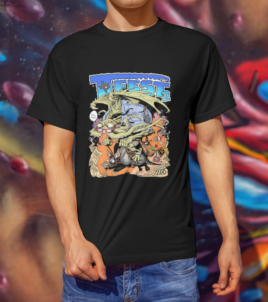 T Fest 2 Cthulhu Armadillo August 29 2026 Pflugerville Texas T-Shirt