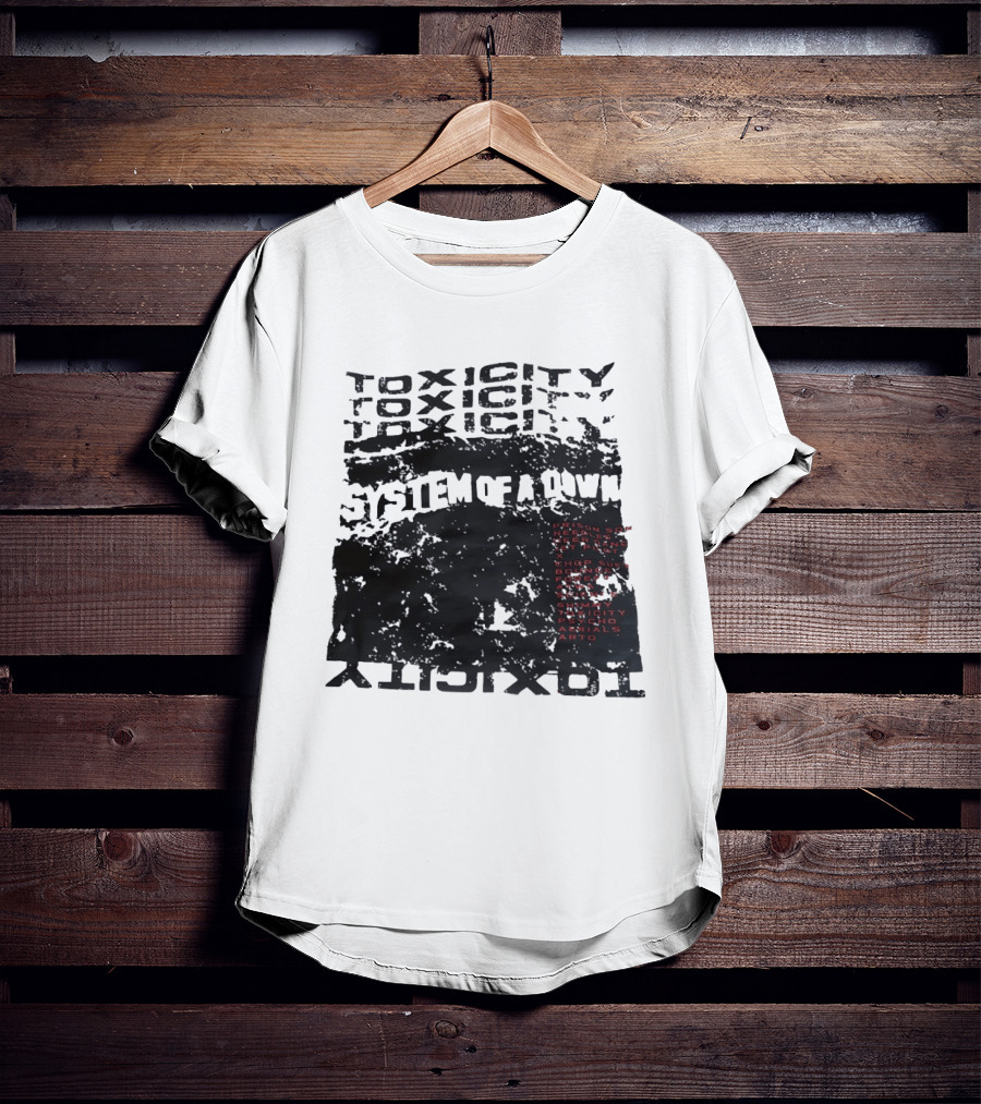 System Of A Down Toxicity Album Tracklist Prison Song Needles Deer Dance Chop Suey Bounce Forest Aerials Arto T-Shirt