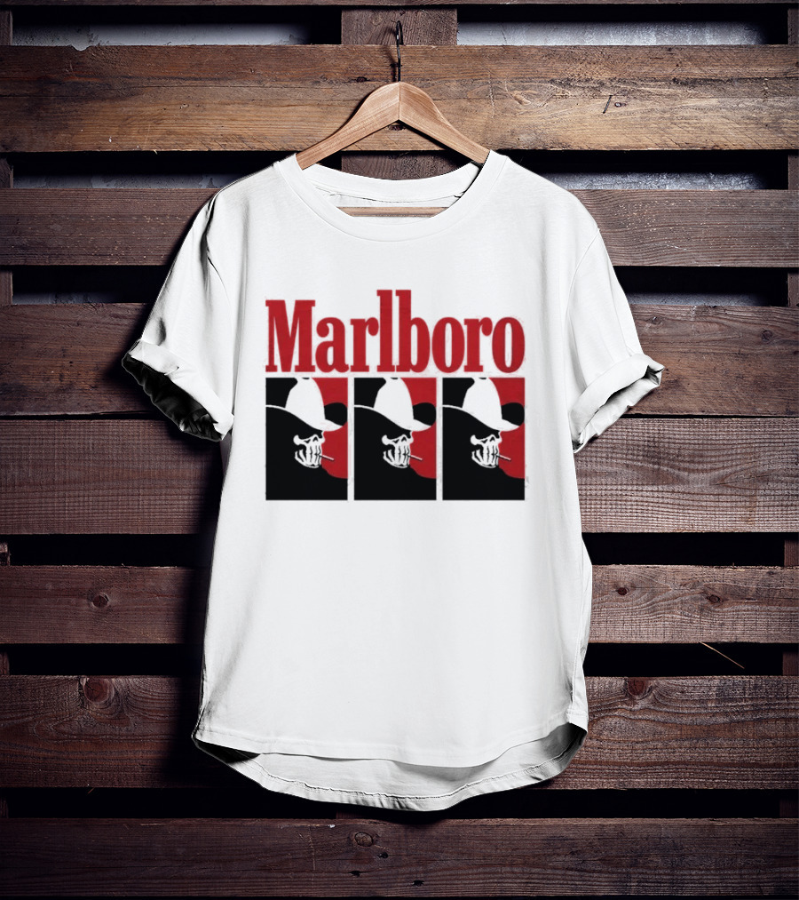 Warren Lotas Marlboro Red Triple Frame Cowboy Aesthetic T-Shirt
