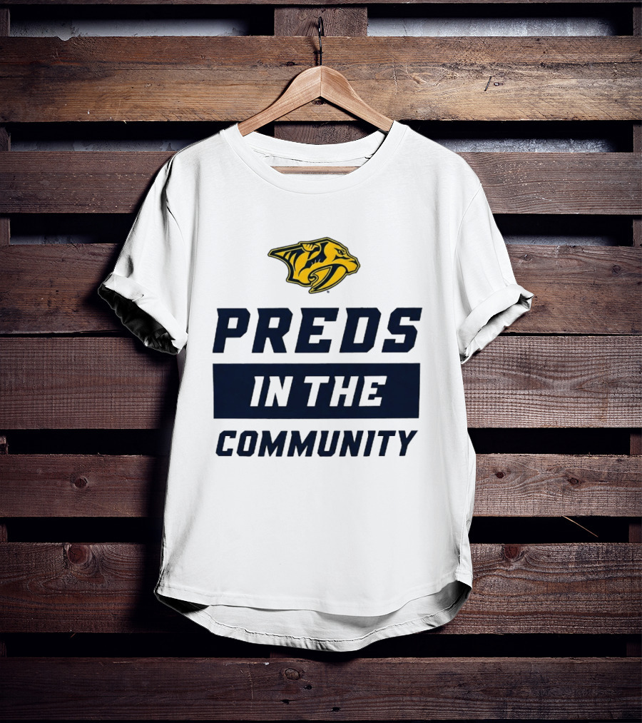 Nashville Predators 2026 Preds In The Community Initiative T-Shirt
