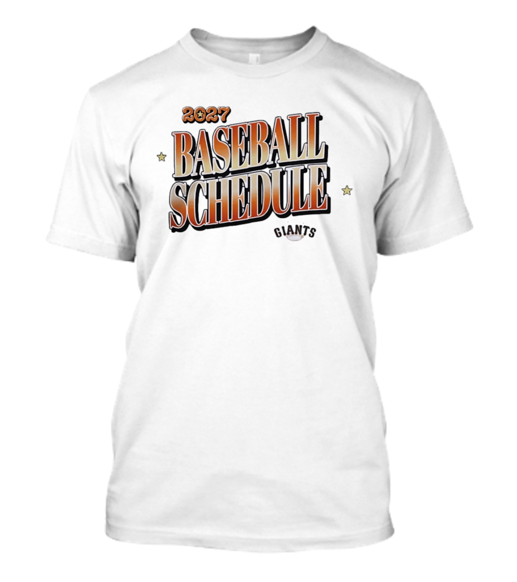 2027 Giants Baseball Schedule T-Shirt