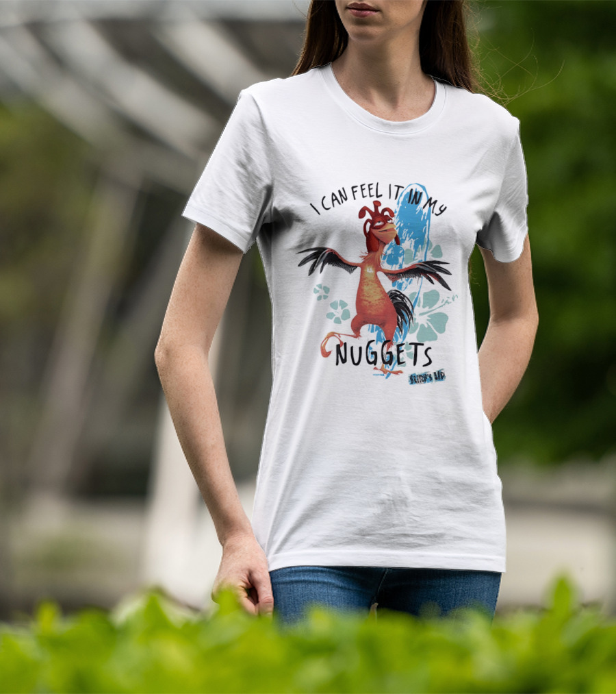 Chicken Joe I Can Feel It In My Nuggets Surf's Up Splash Fun T-Shirt