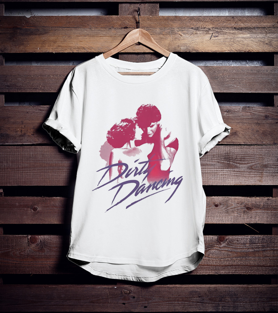 Dirty Dancing Patrick Swayze Jennifer Grey Romantic Lift Scene T-Shirt