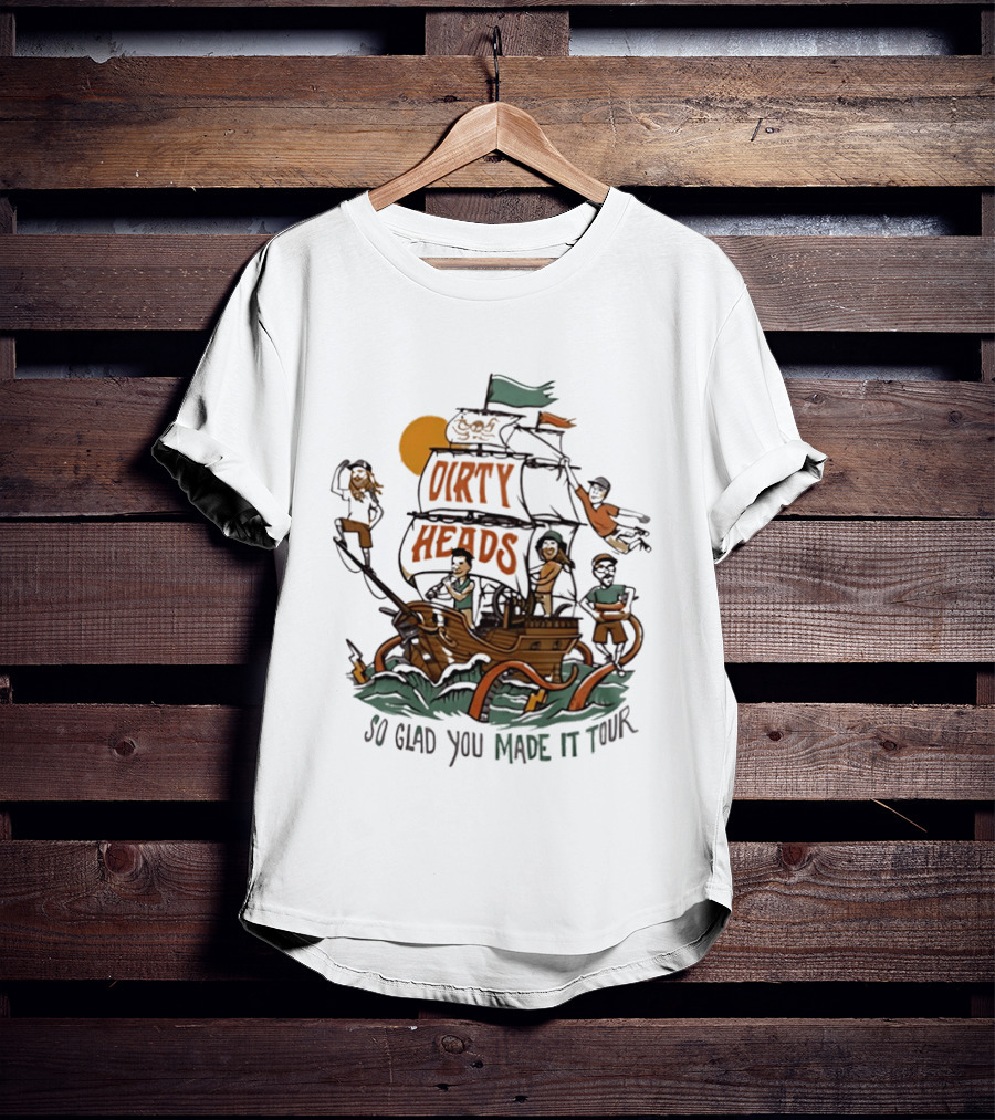 Dirty Heads So Glad You Made It Tour Pirate Ship Adventure T-Shirt