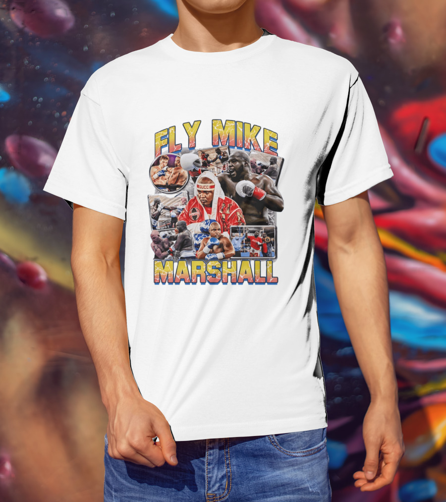 Fly Mike Marshall Boxing Heavyweight Boxer Gucci Kayo Giant Fighter Images T-Shirt