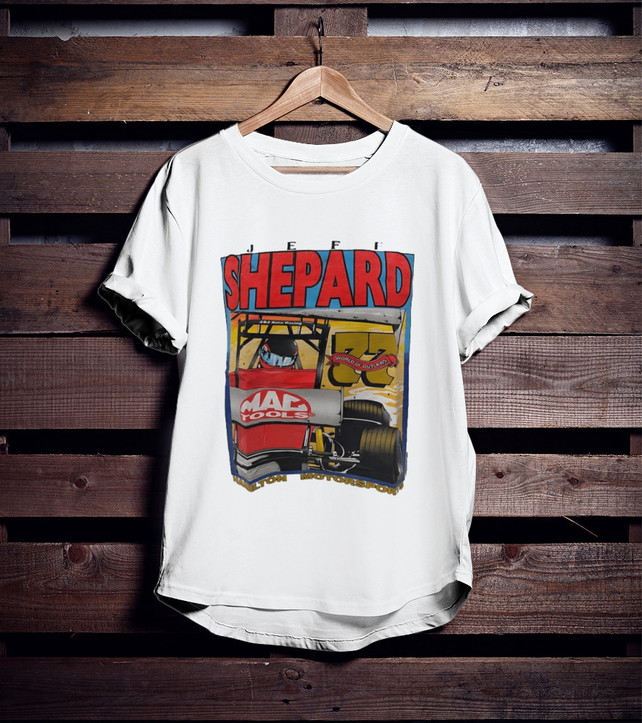 Jeff Shepard Mac Tools World Of Outlaws Racing Hamilton Motorsports T-Shirt
